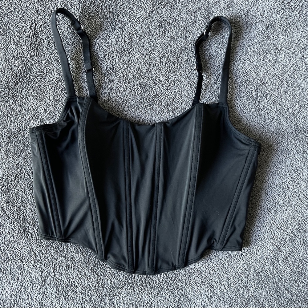 🔥Elegant Black Bustier Top